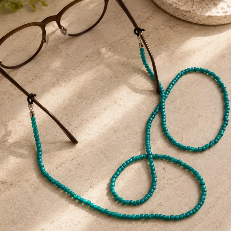 Chaîne Lunettes Touche Turquoise