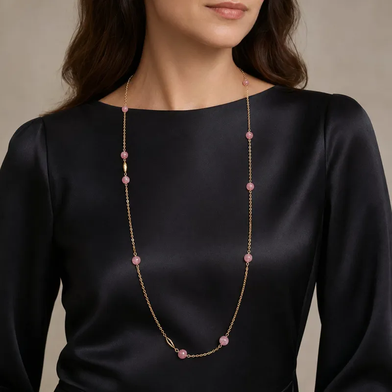Collier Élégance Rose