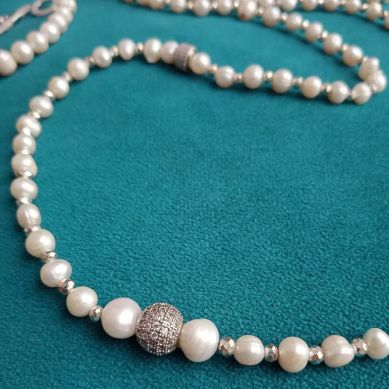Parure Cascade de Perles 2