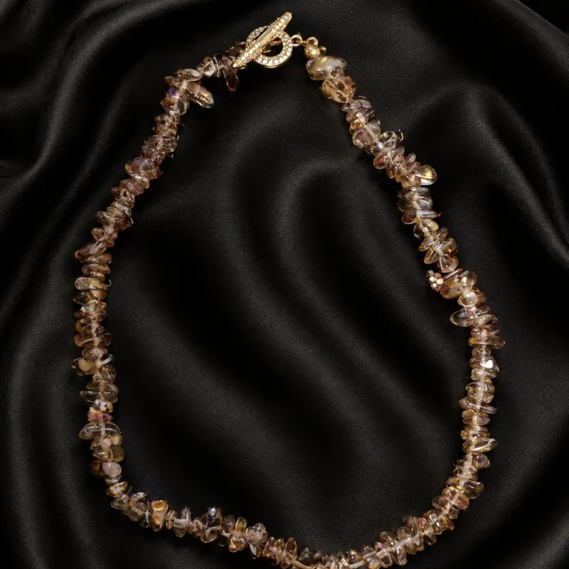 Collier Miel Cristal 2