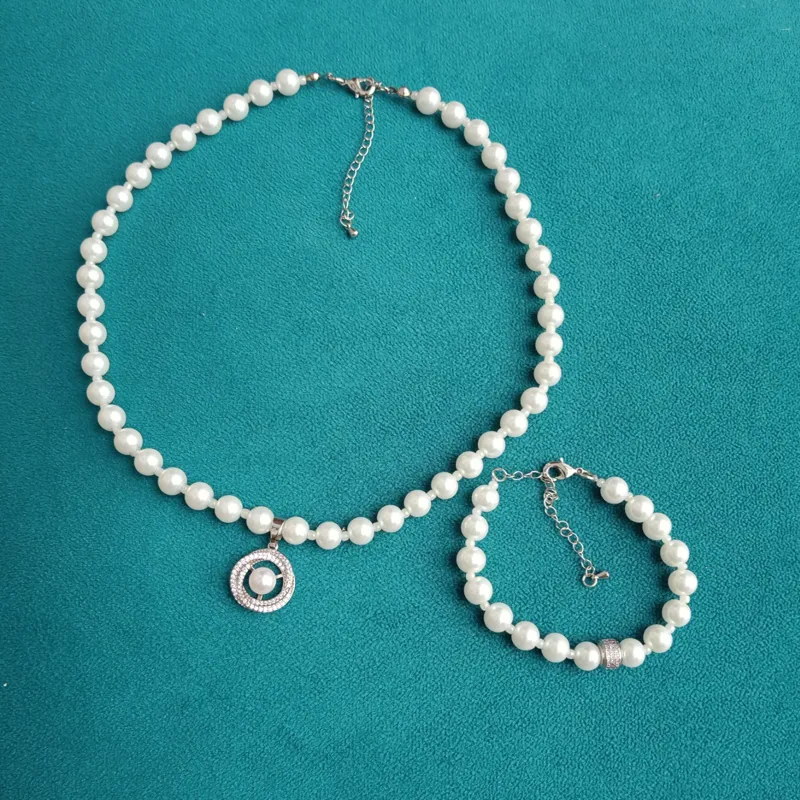 Parure Halo de Perles 4