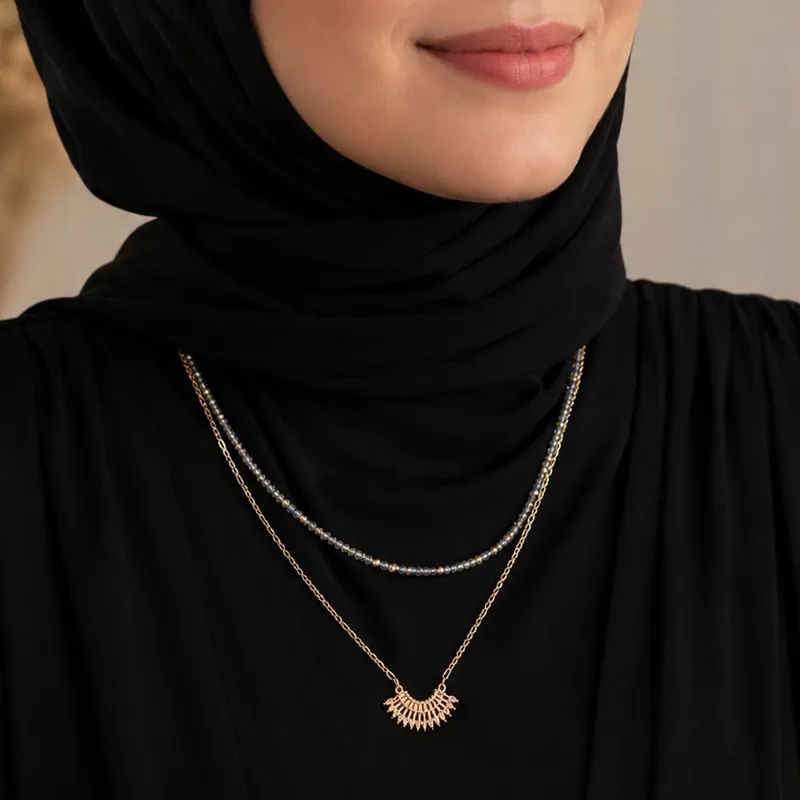 Collier Halo Doré 3