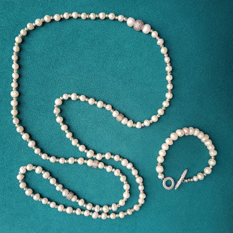 Parure Cascade de Perles 4