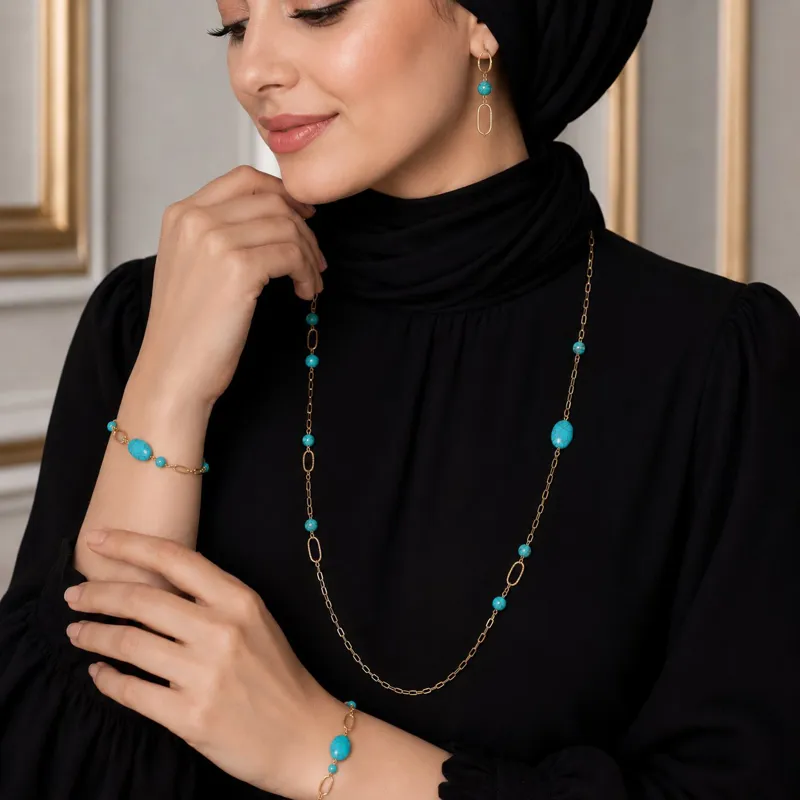 Parure Élégance Turquoise