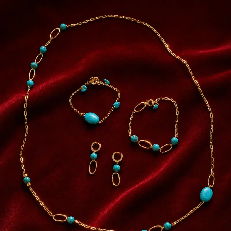 Parure Élégance Turquoise 2