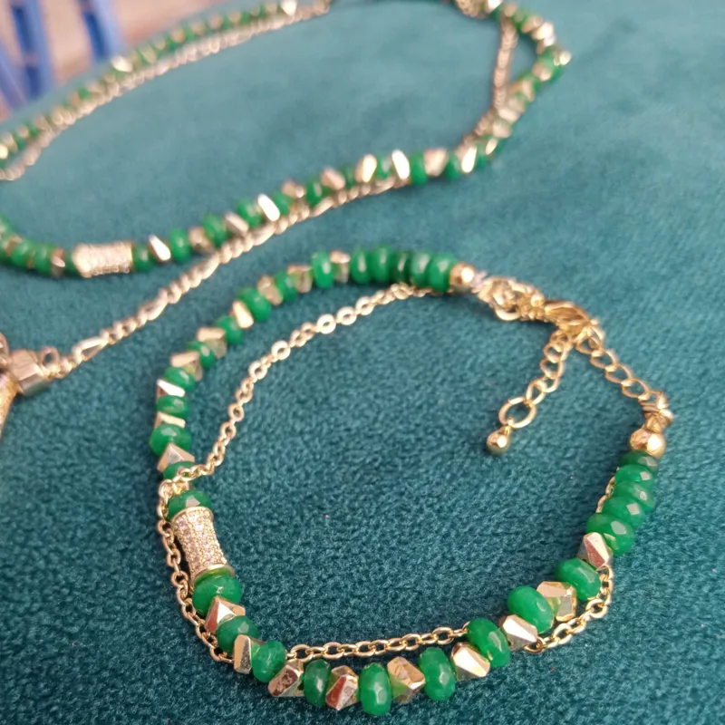 Collier Charme Émeraude 4