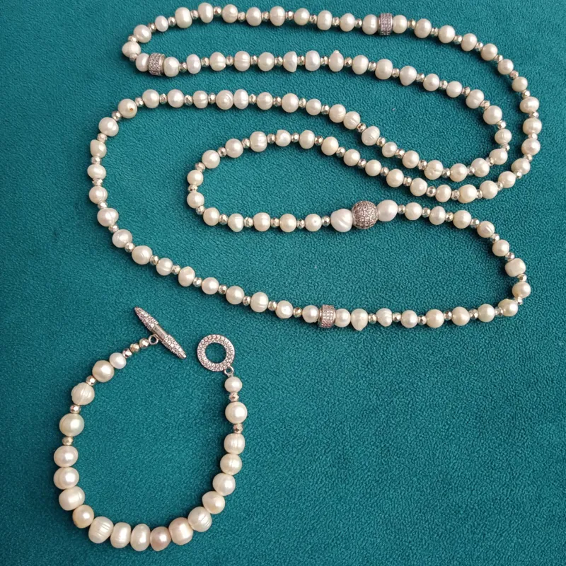 Parure Cascade de Perles 5
