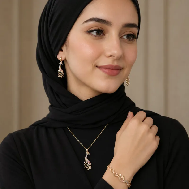 Parure Charme du Paon