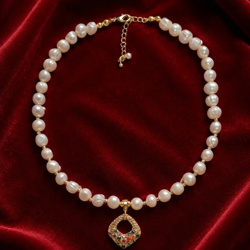 Collier Perles Arc-en-Ciel 2