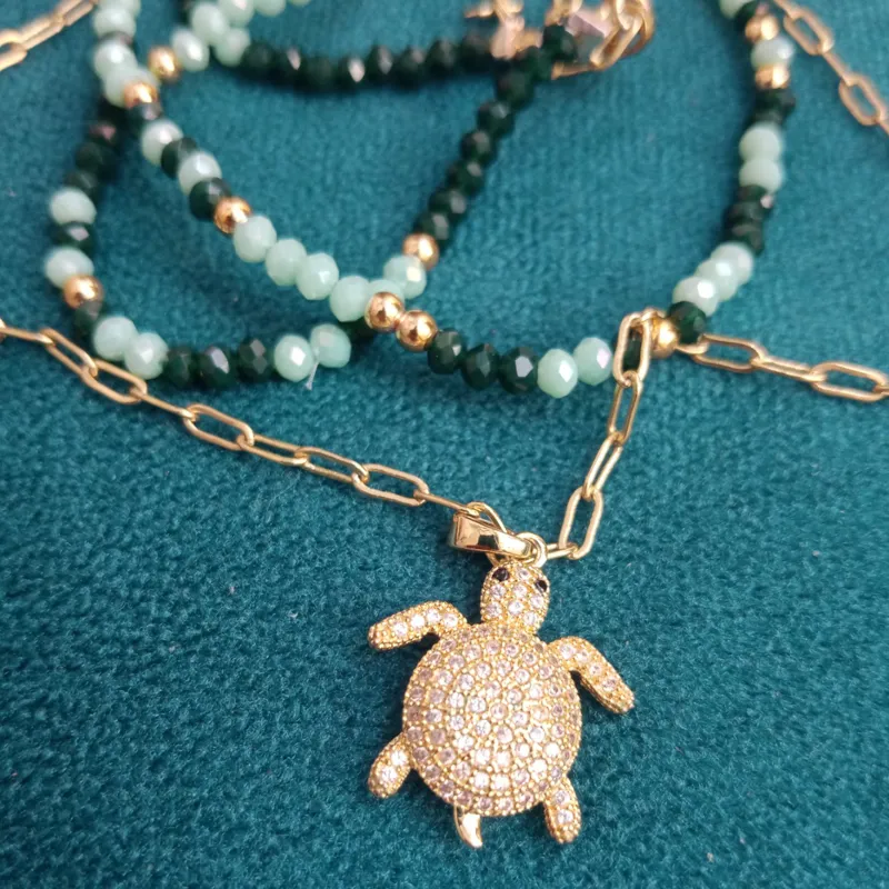 Collier Tortue Émeraude 4