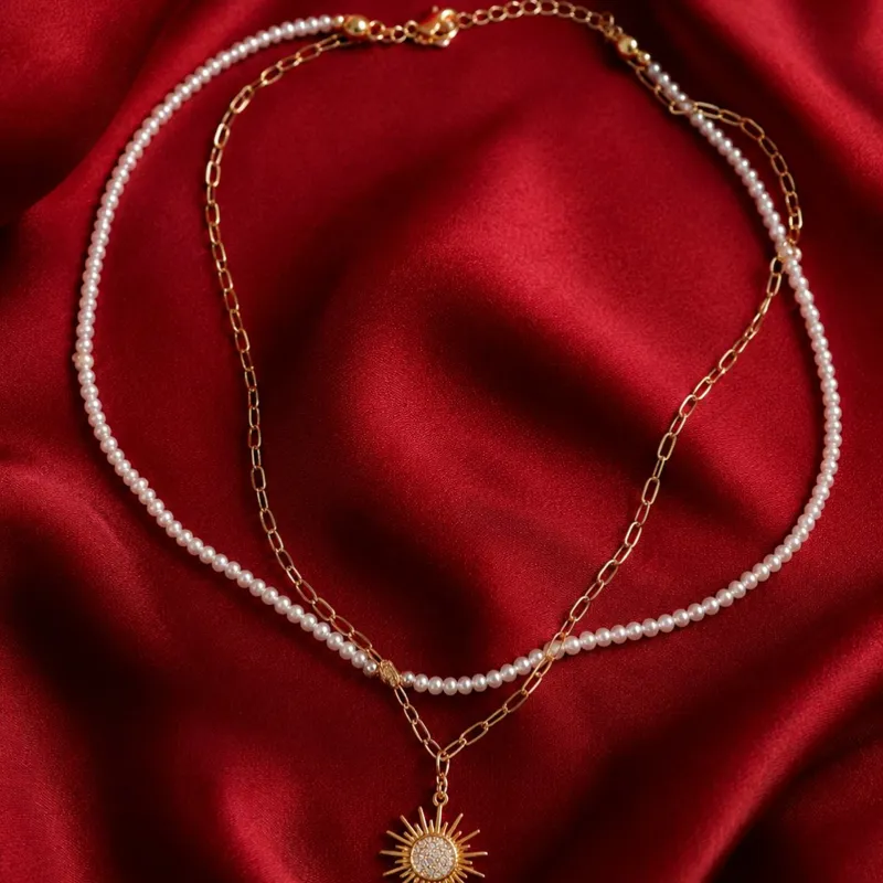 Collier Soleil Perlé 2